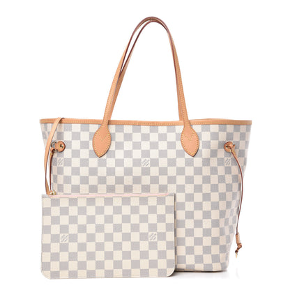 Louis Vuitton Damier Azur Neo Neverfull MM Rose Ballerine 1 of 11