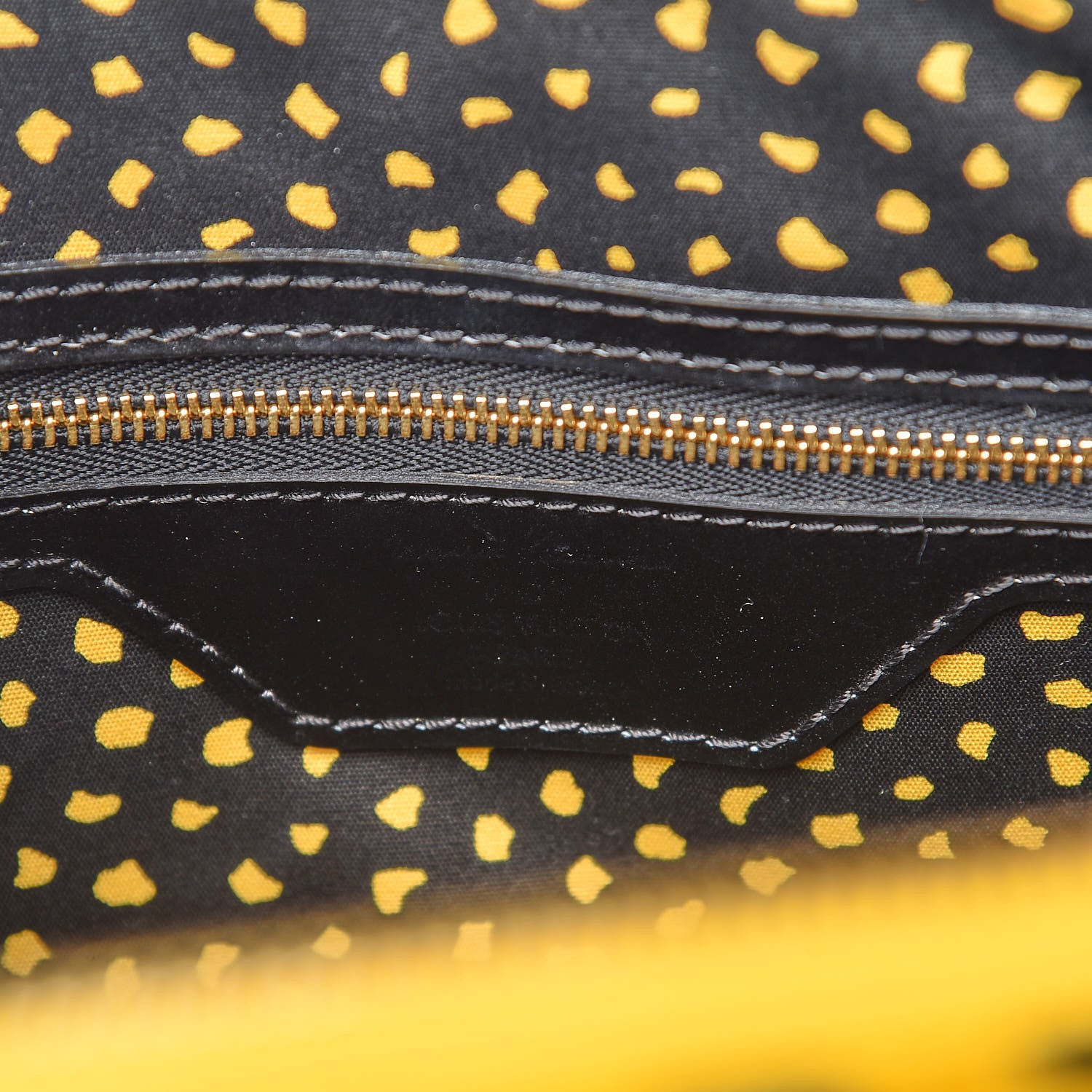 Louis Vuitton Vernis Kusama Infinity Dots Lockit MM Yellow 6 of 15