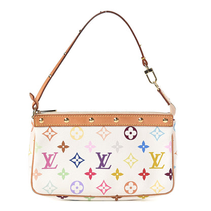 Louis Vuitton Monogram Multicolor Pochette Accessories White 1 of 9