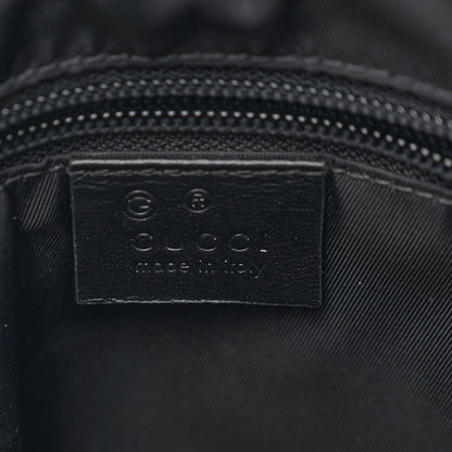 Gucci Techno Canvas Selleria Calfskin Web Small Flat Messenger Bag Black 6 of 11