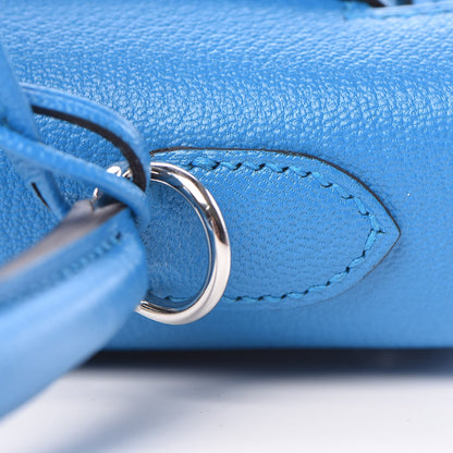 Hermes Chevre Chandra Kelly Sellier 25 Bleu Zanzibar 17 of 41