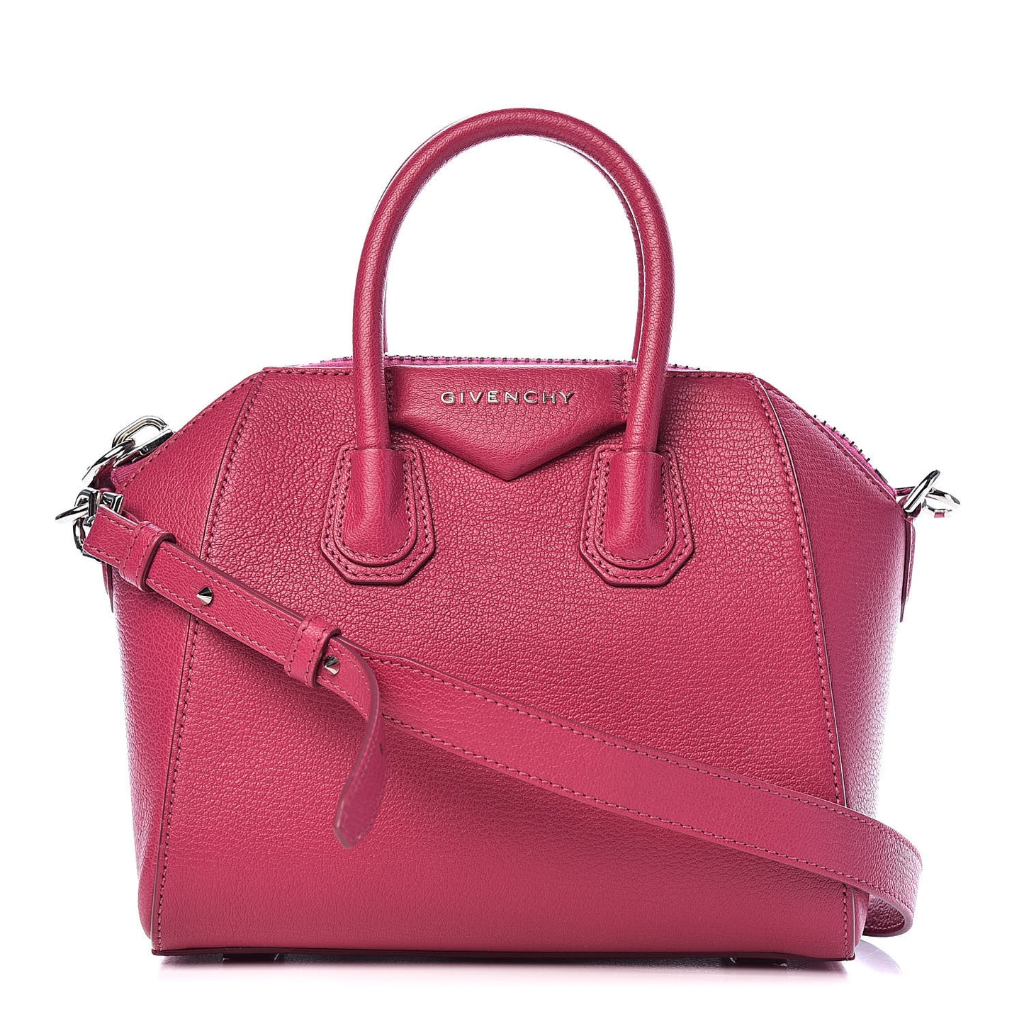 Sugar Goatskin Mini Antigona Fushia