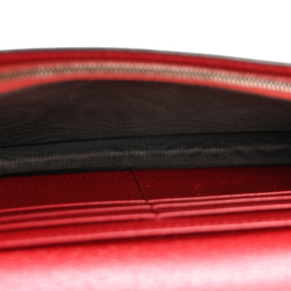 Gucci GG Supreme Monogram Web Queen Margaret Chain Wallet Red 5 of 11