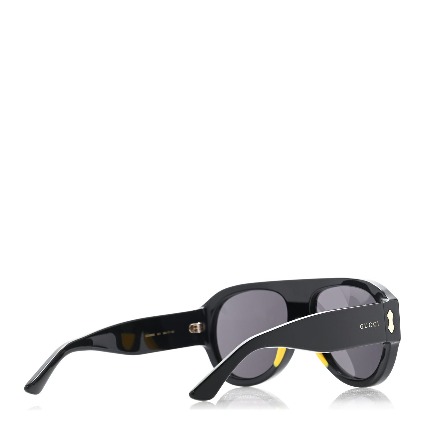Acetate Aviator Sunglasses GG0668S Black