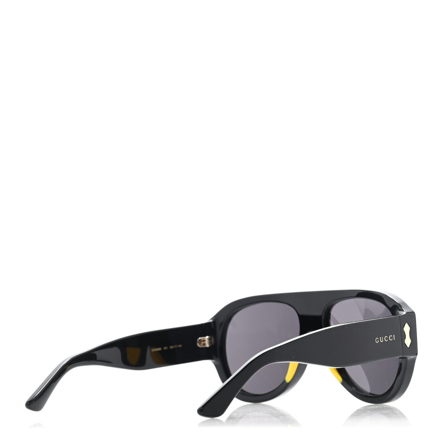 Gucci Acetate Aviator Sunglasses GG0668S Black 4 of 10