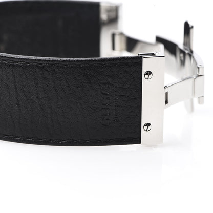 Gucci Stainless Steel Calfskin 18mm 7800S Quartz Watch Black 8 of 11