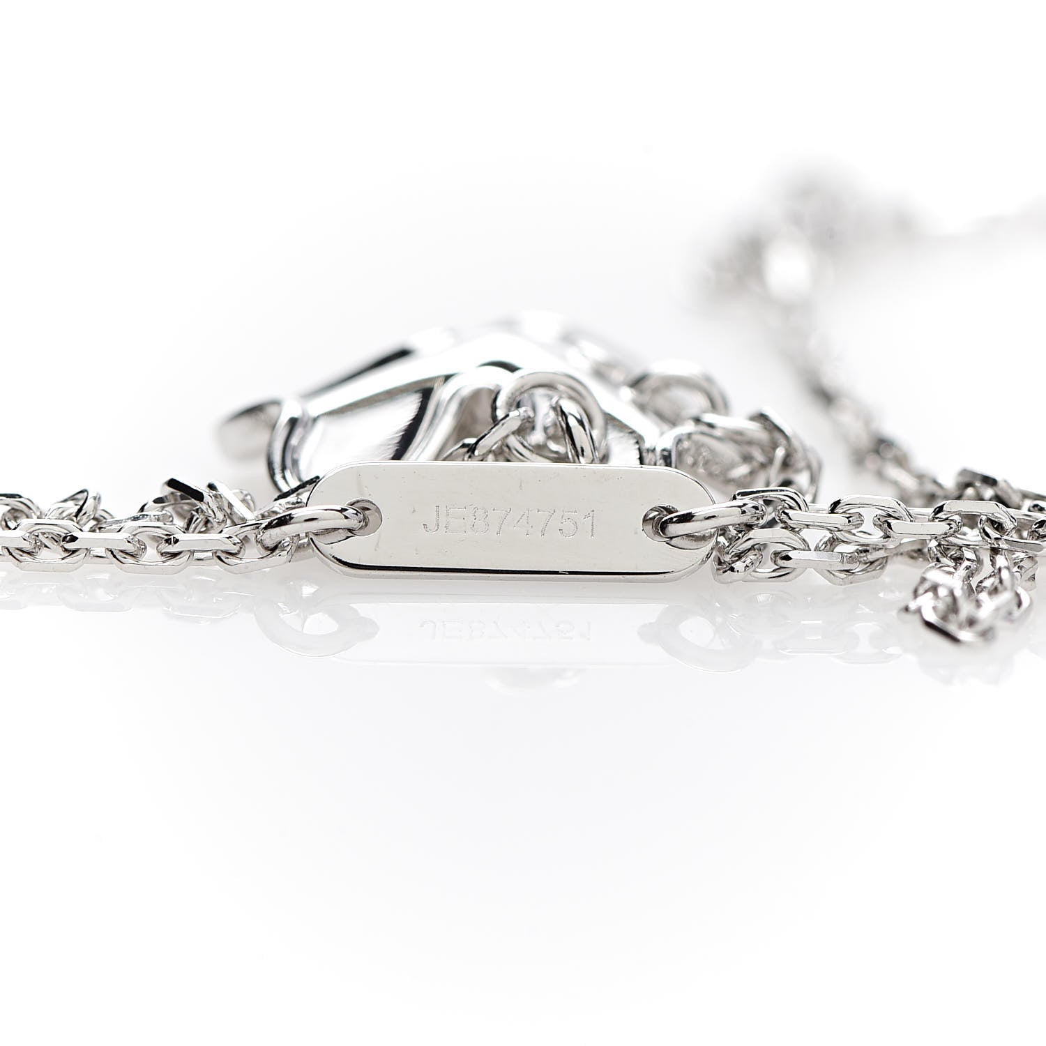 Van Cleef & Arpels 18K White Gold Diamond Mini Frivole Pendant Necklace 5 of 7