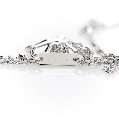 Van Cleef & Arpels 18K White Gold Diamond Mini Frivole Pendant Necklace 5 of 7