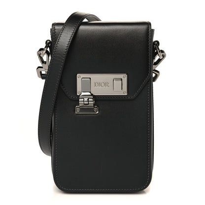 Christian Dior Smooth Calfskin Vertical Pouch Black 1 of 9