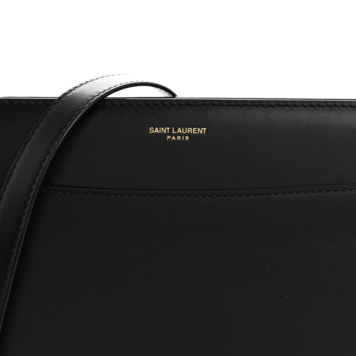 Calfskin Reverse Satchel Black