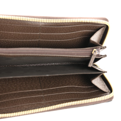 Gucci GG Supreme Monogram Web Ophidia Zip Around Wallet Brown 9 of 20