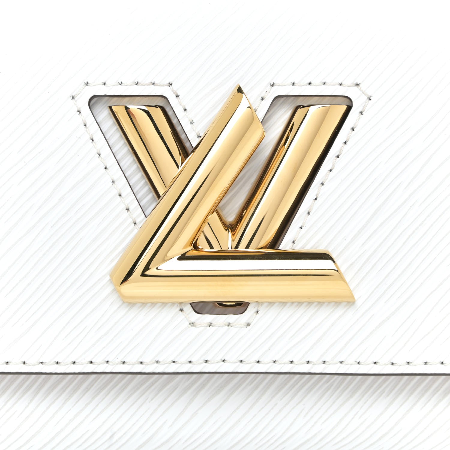 Louis Vuitton Epi Asnieres Flowers Twist Shoulder Bag PM White 11 of 12