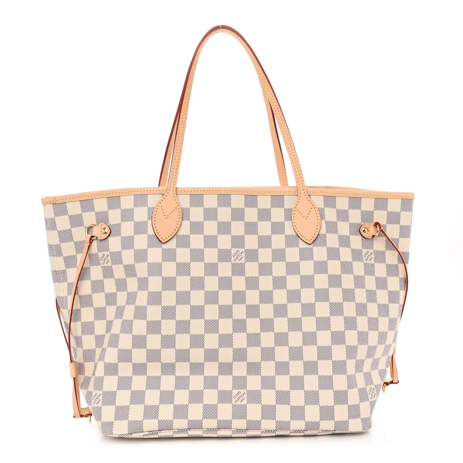 Louis Vuitton Damier Azur Neo Neverfull MM Rose Ballerine 3 of 10