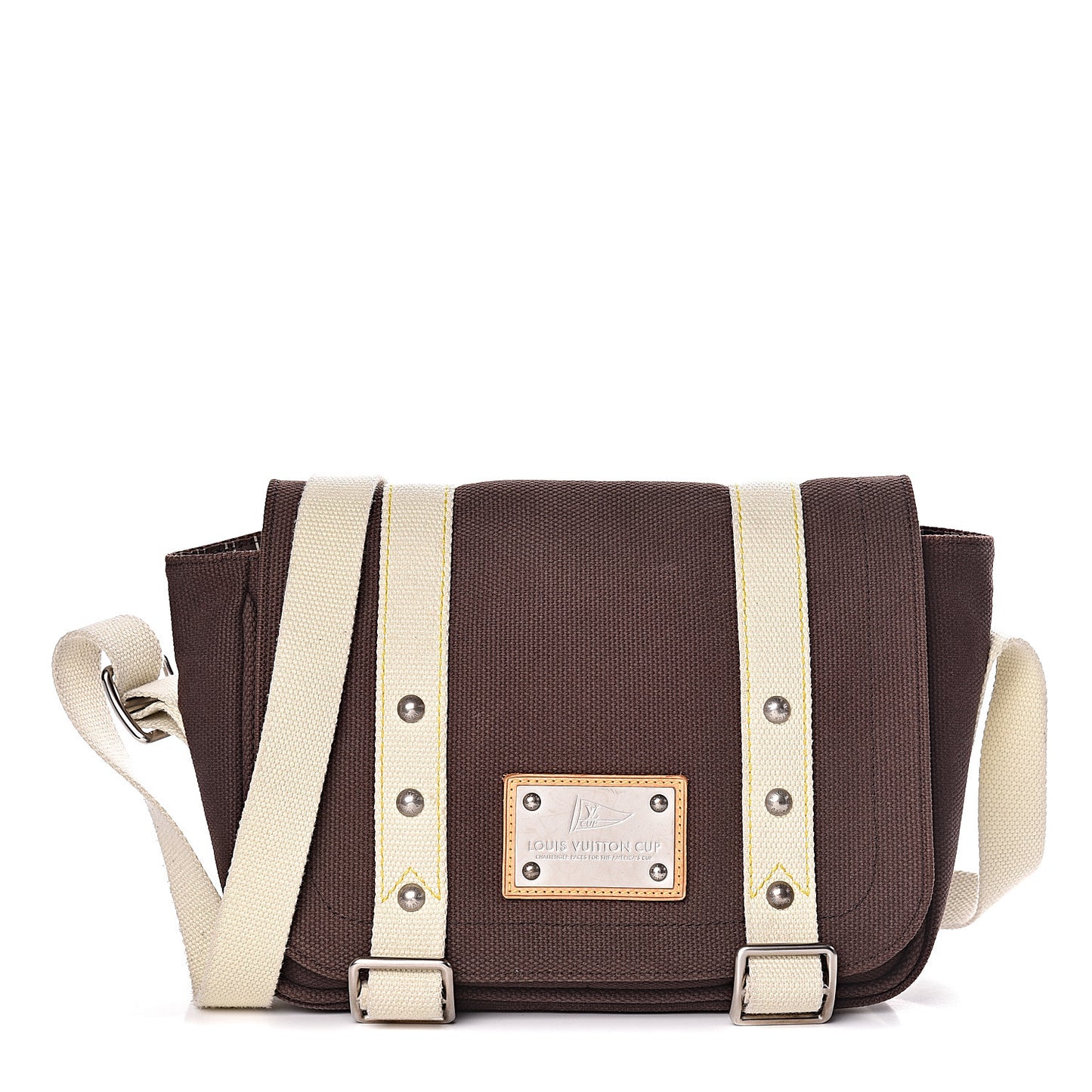 Toile Antigua Besace LV Cup Messenger PM Brown