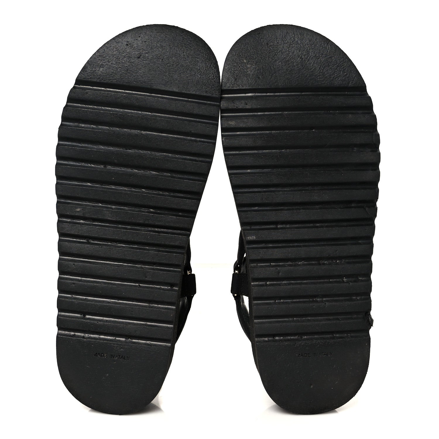 Chanel Grosgrain Logo Platform Sandals 38.5 Black 6 of 10