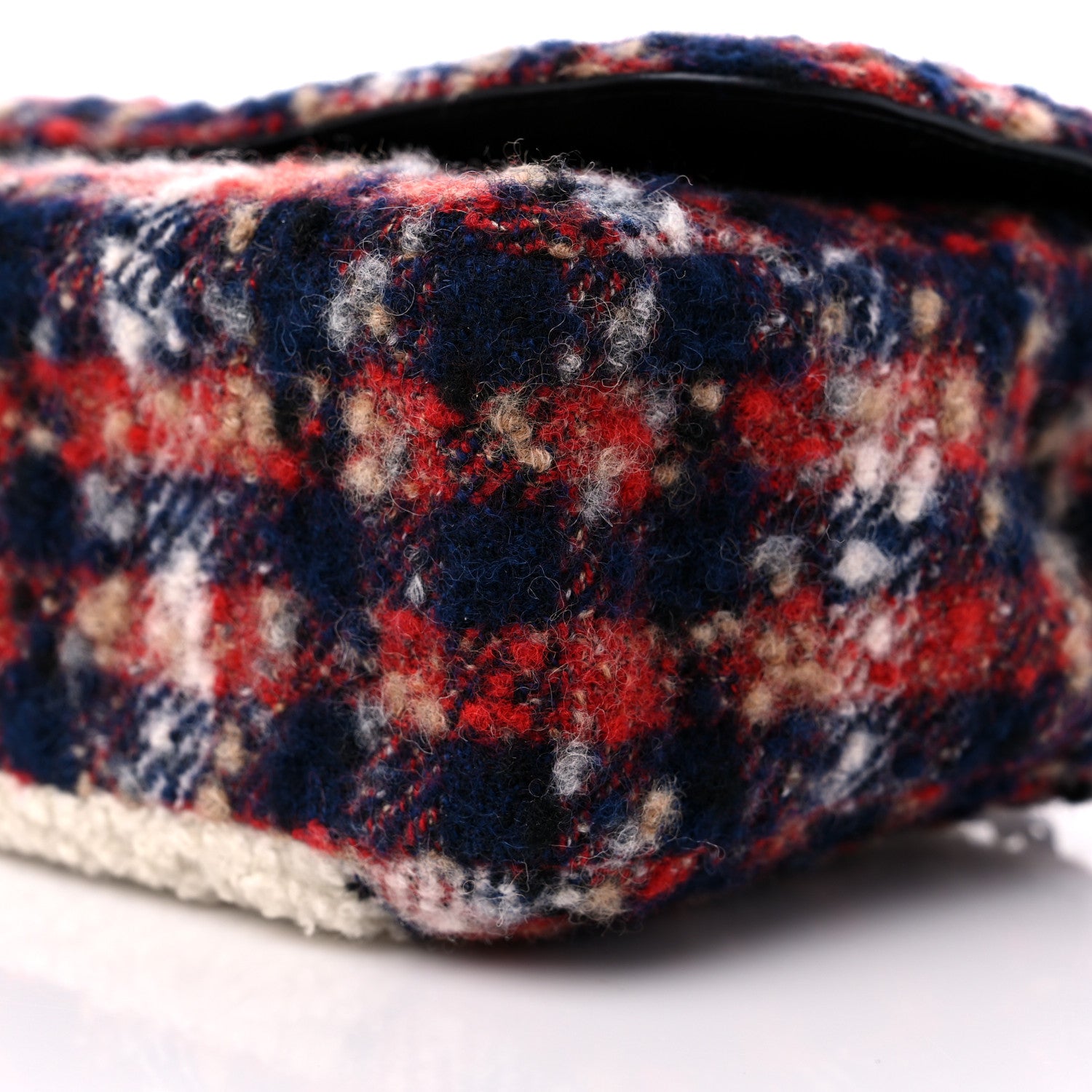 Chanel Shearling Tweed Small Top Handle Flap Bag Multicolor 9 of 10