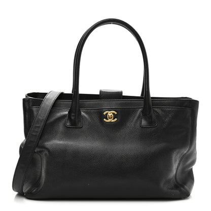 Chanel Calfskin Cerf Executive Shopper Tote Black 1 of 10