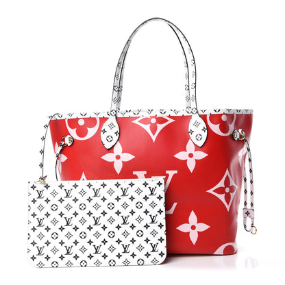 Louis Vuitton Monogram Giant Neverfull MM Rouge 1 of 13