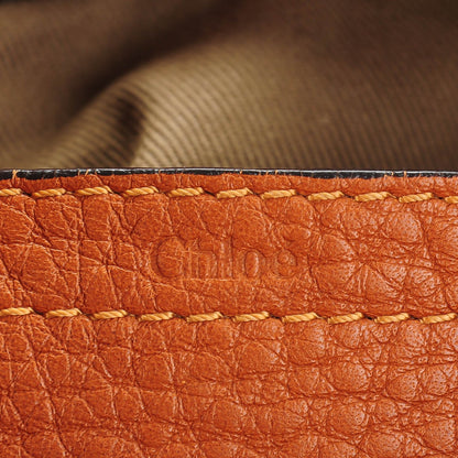 Chloe Calfskin Medium Marcie Round Crossbody Bag Whiskey 6 of 9