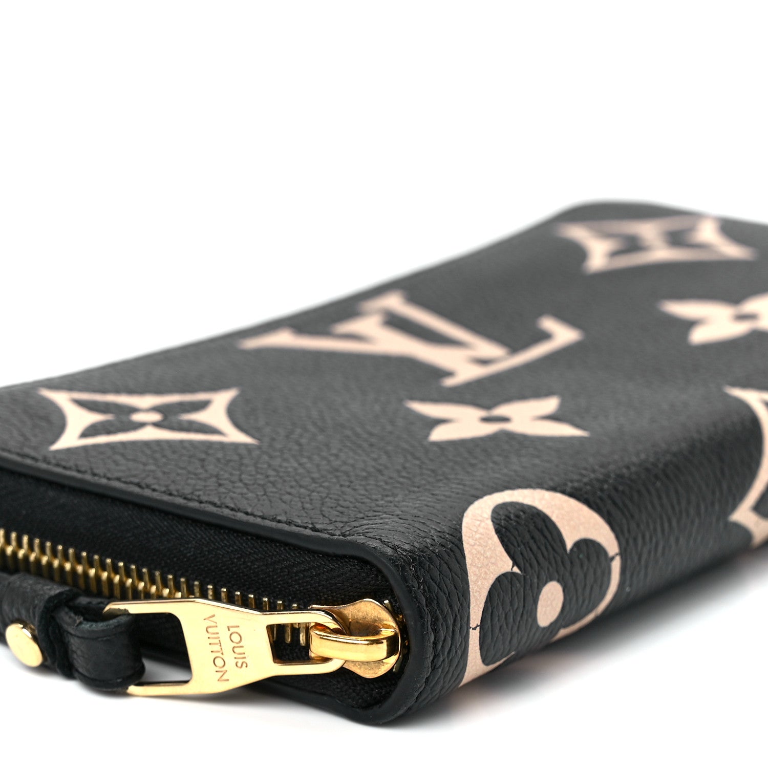 Louis Vuitton Empreinte Monogram Giant Zippy Wallet Black Beige 9 of 11