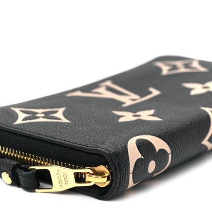 Louis Vuitton Empreinte Monogram Giant Zippy Wallet Black Beige 9 of 11