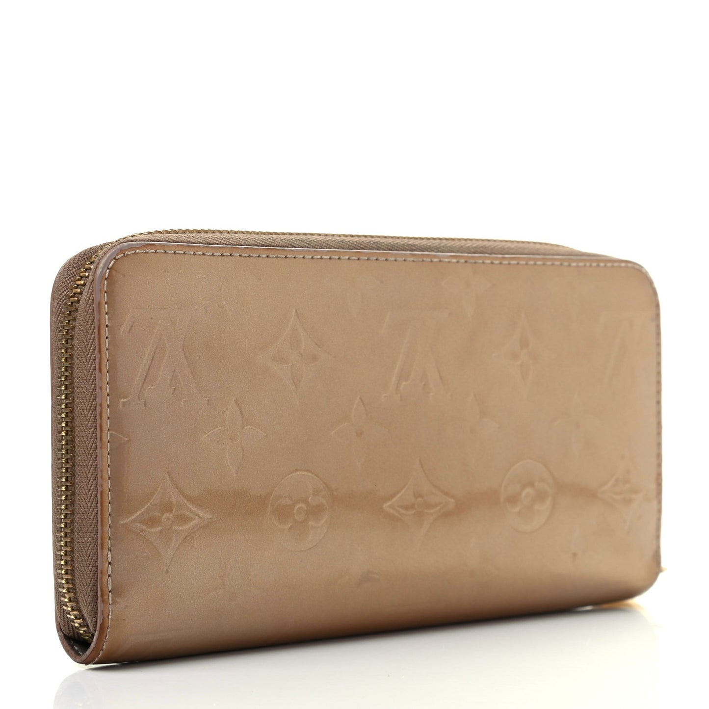 Vernis Zippy Wallet Beige Poudre