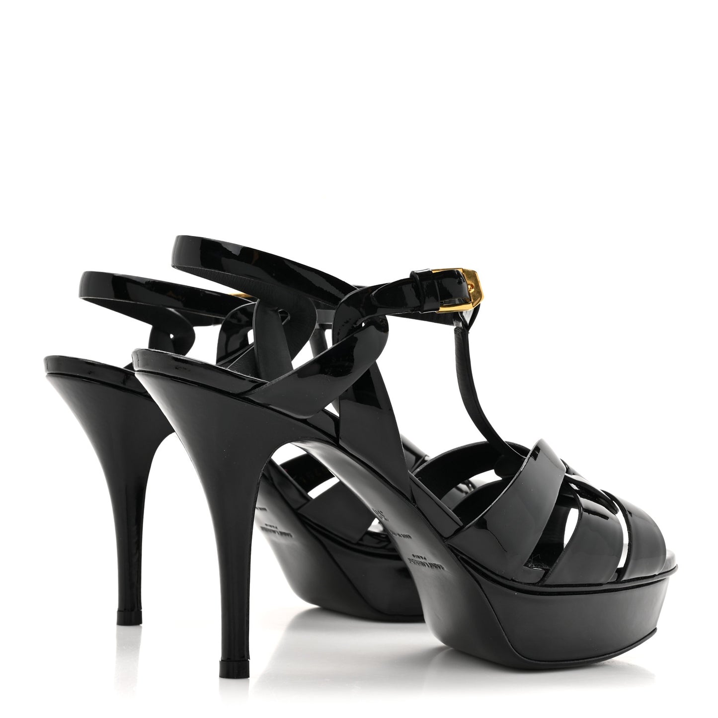 Patent Tribute 105 Platform Sandals 38 Black