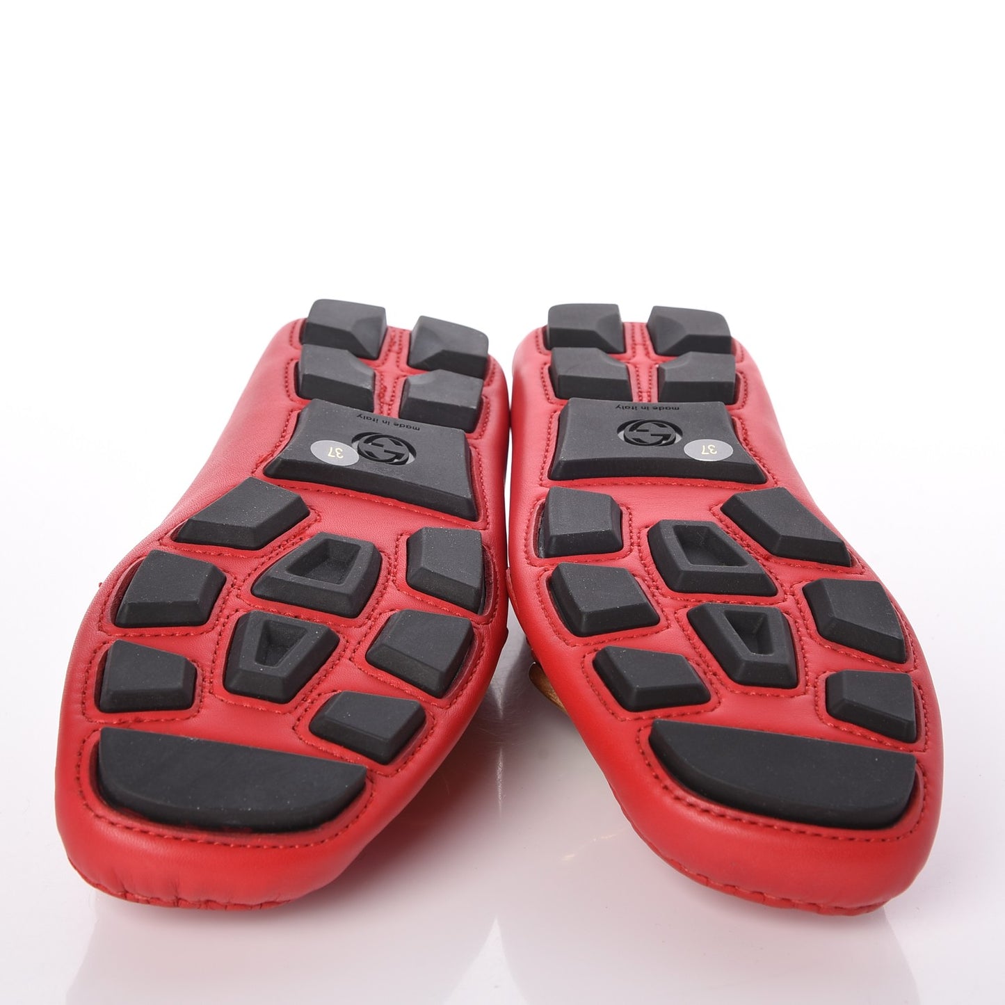 Calfskin Noel Web Driver Loafers 37 Hibiscus