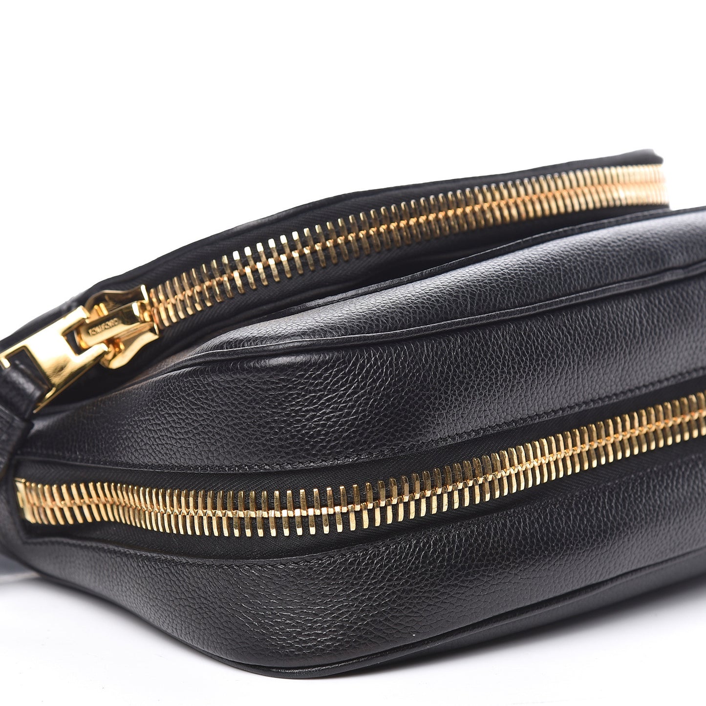 Grained Calfskin Medium Jennifer Crossbody Bag Black