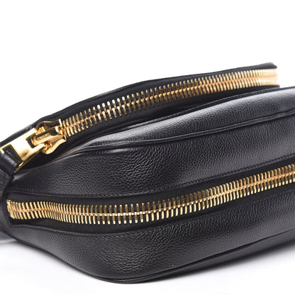 Tom Ford Grained Calfskin Medium Jennifer Crossbody Bag Black 8 of 10