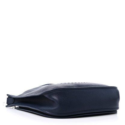 Hermes Taurillon Clemence Evelyne III GM Bleu Nuit 4 of 11