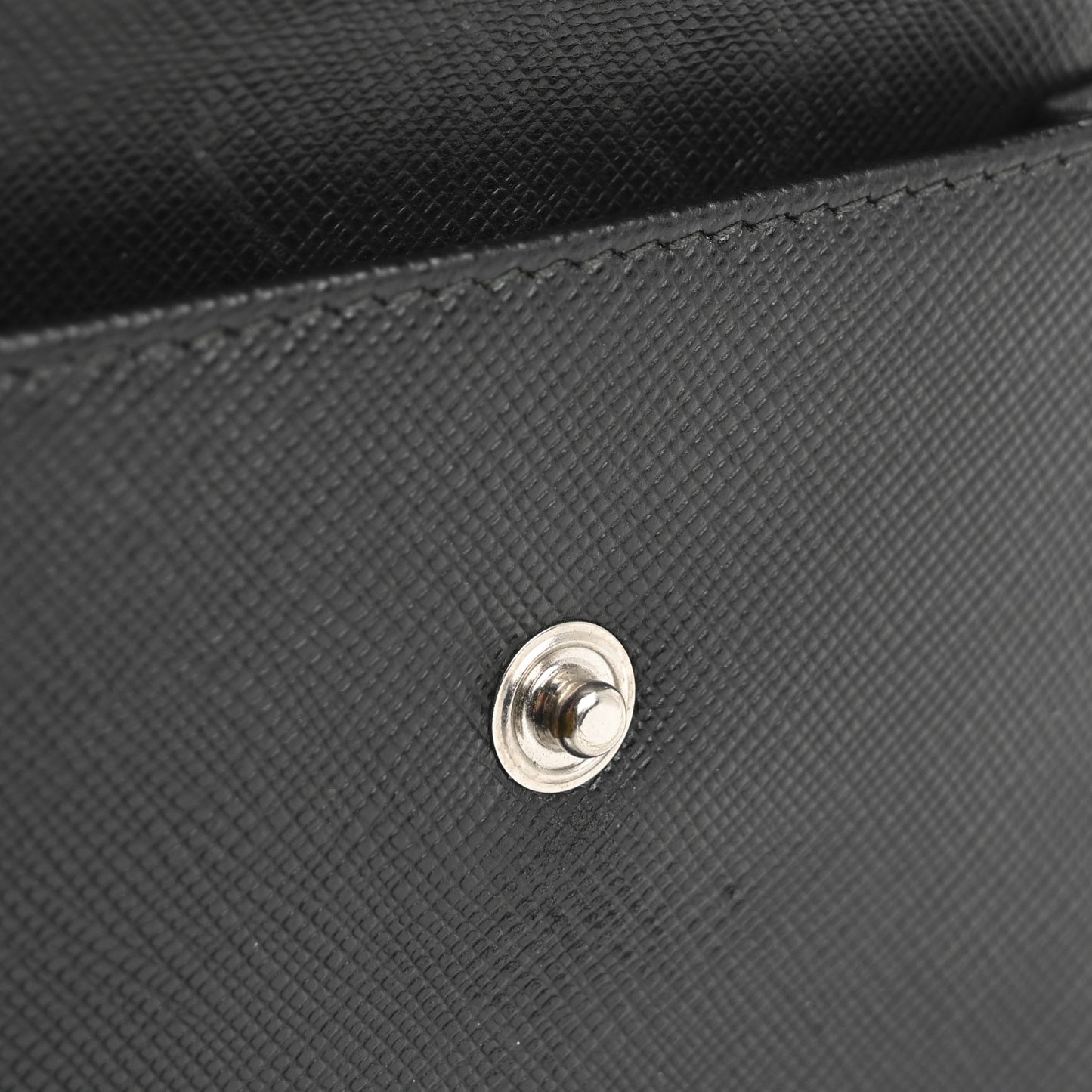 Saffiano Racing Logo Patch Mini Bag Black