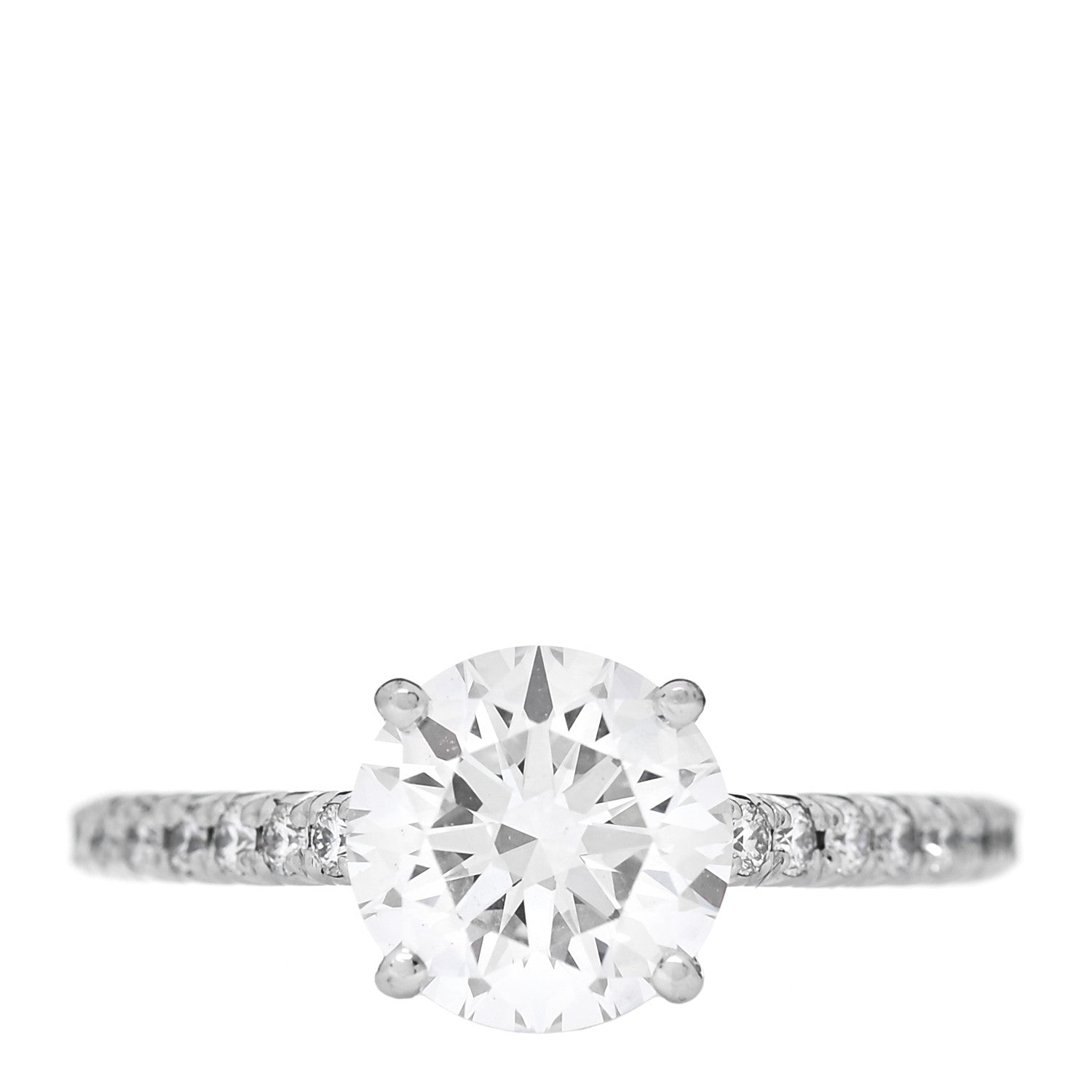 Tiffany Platinum Diamond 1.47ct Novo Engagement Ring 48 4.5 1 of 6