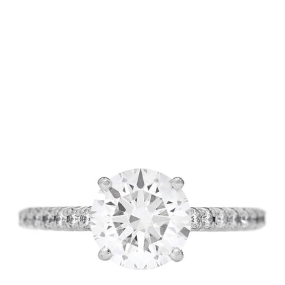Tiffany Platinum Diamond 1.47ct Novo Engagement Ring 48 4.5 1 of 6