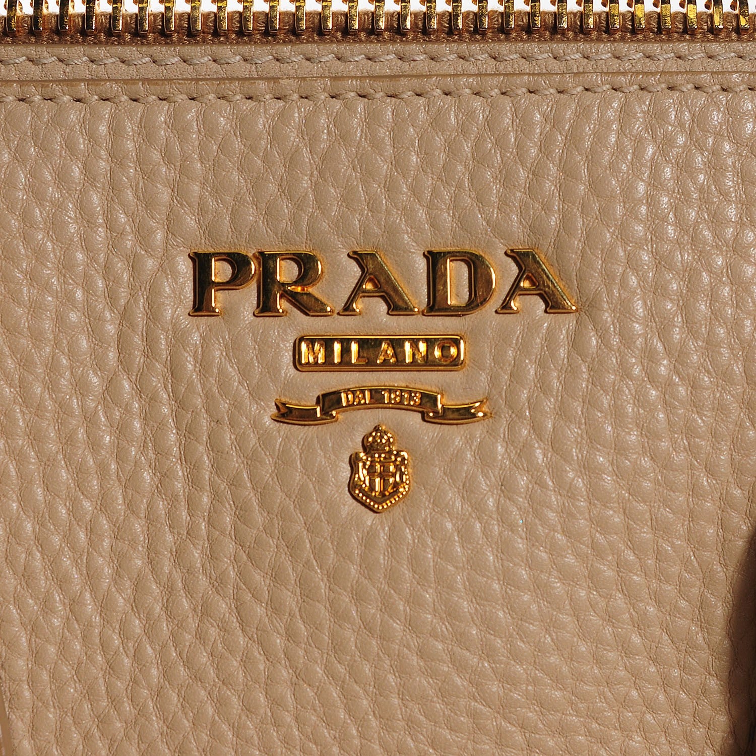 Prada Vitello Daino Large Double Zip Tote Sabbia 7 of 10