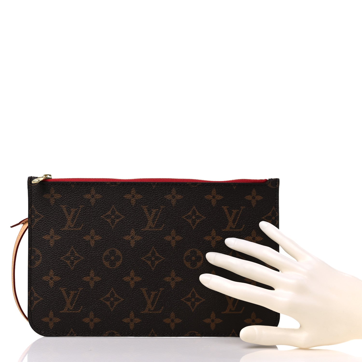 Louis Vuitton Monogram Neverfull MM GM Pochette Cherry 2 of 8