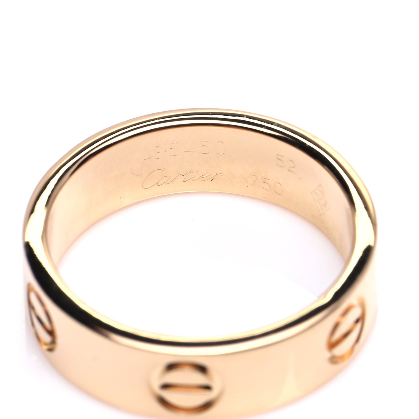 18K Yellow Gold 5.5mm LOVE Ring 52 6