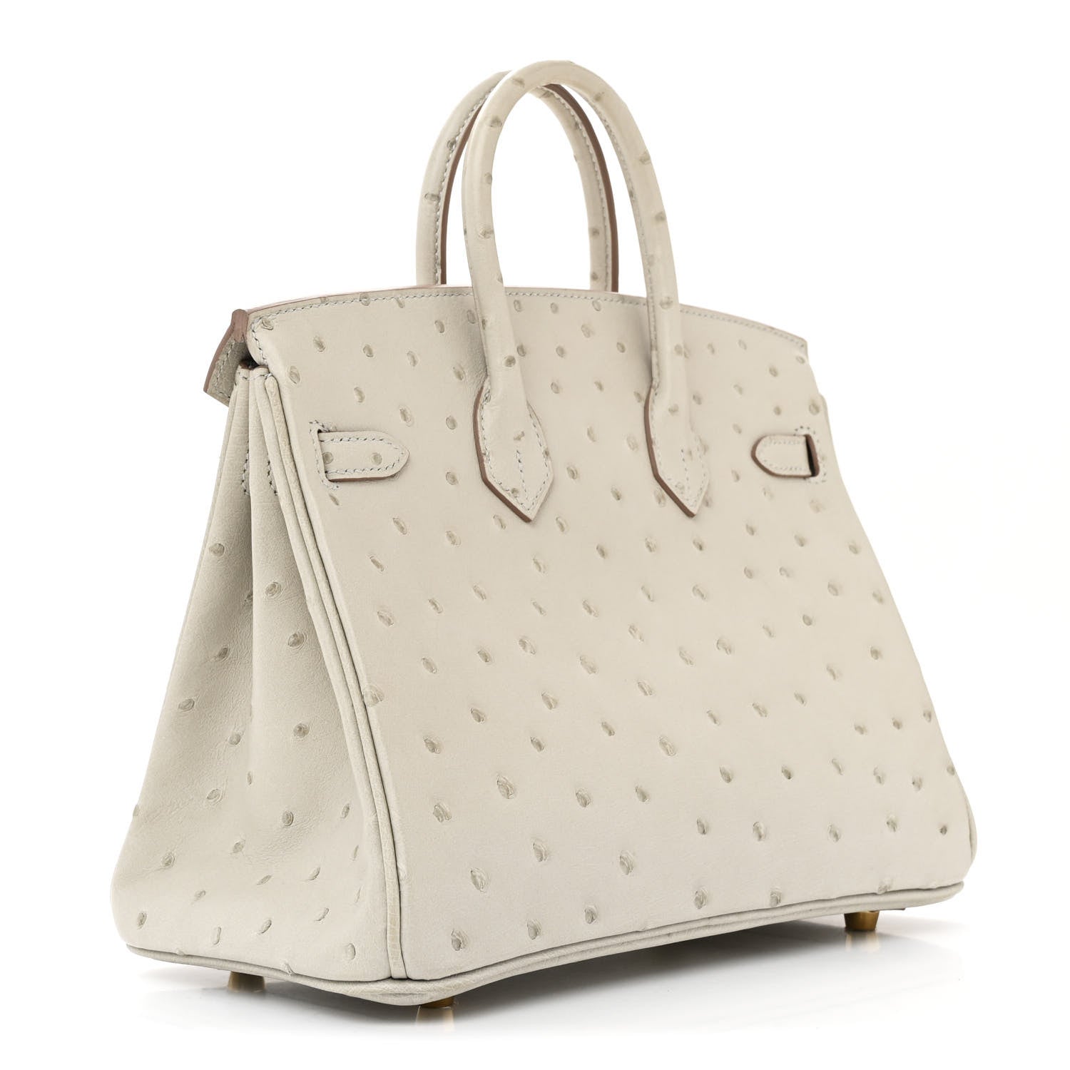 Hermes Ostrich Birkin 25 Gris Perle 3 of 11