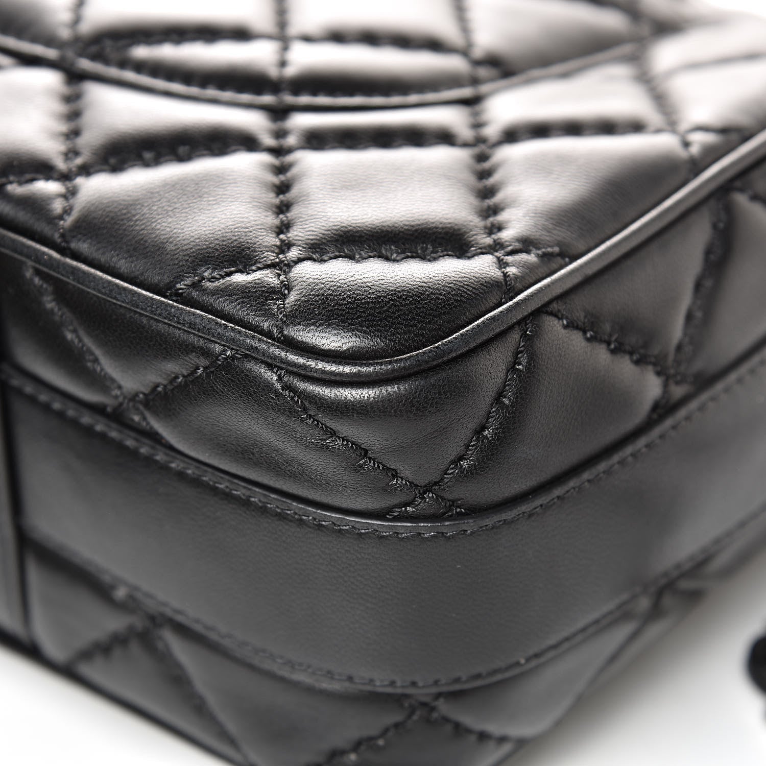 Chanel Lambskin Quilted Jumbo Easy Carry Flap Black 11 of 16