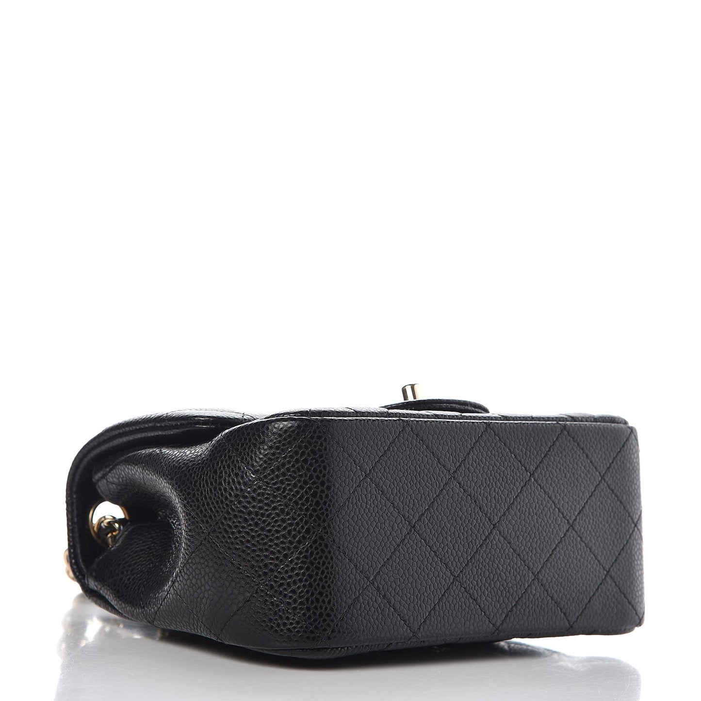 Caviar Quilted Mini Square Flap Black