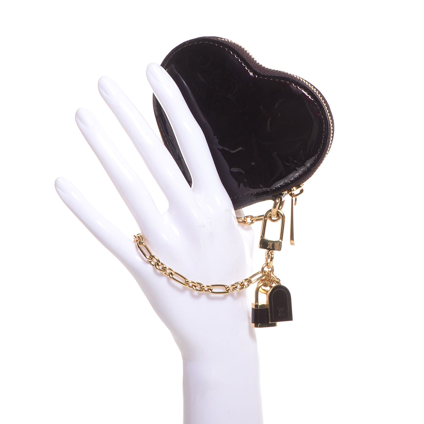 Vernis Coeur Heart Coin Purse Amarante