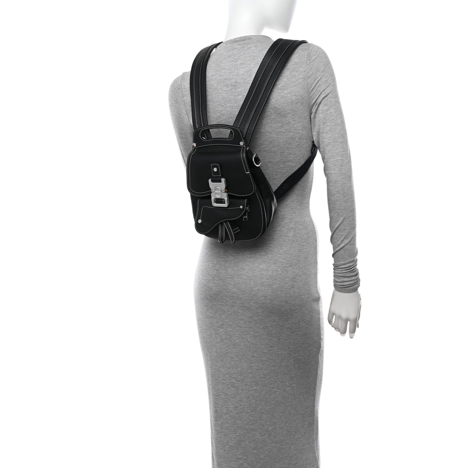 Christian Dior Grained Calfskin Mini Gallop Backpack Black 2 of 16