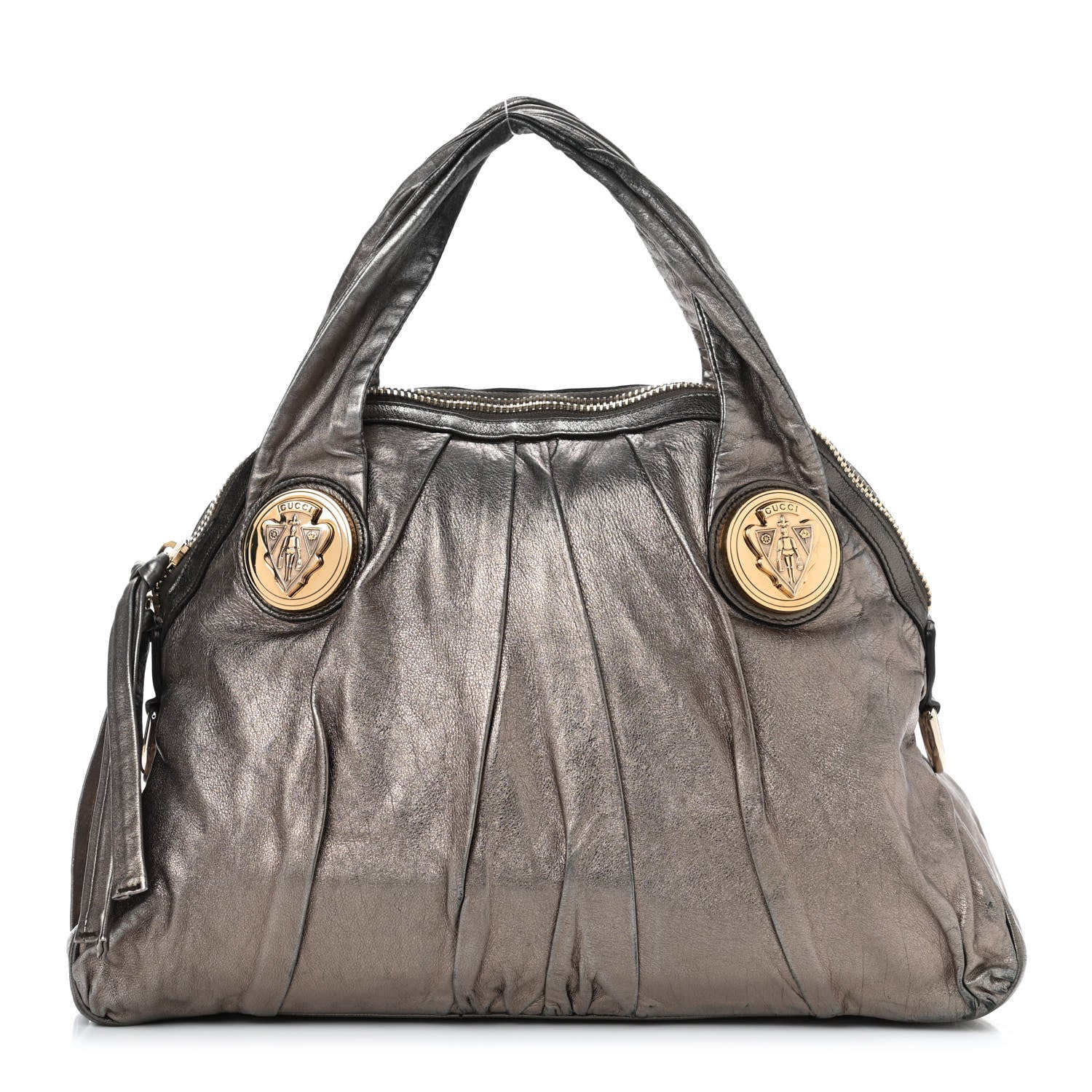 Gucci Metallic Medium Hysteria Top Handle Bag Gold 1 of 6