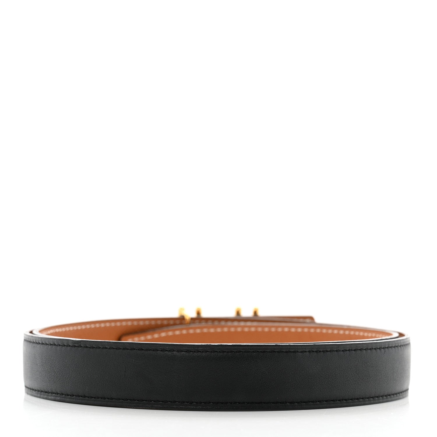 Hermes Swift Epsom 24mm H au Carre Twist Belt 90 36 Black Gold 2 of 7