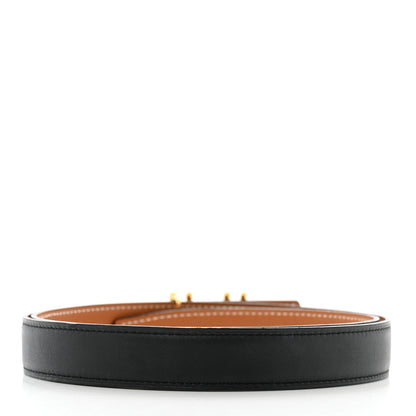 Hermes Swift Epsom 24mm H au Carre Twist Belt 90 36 Black Gold 2 of 7