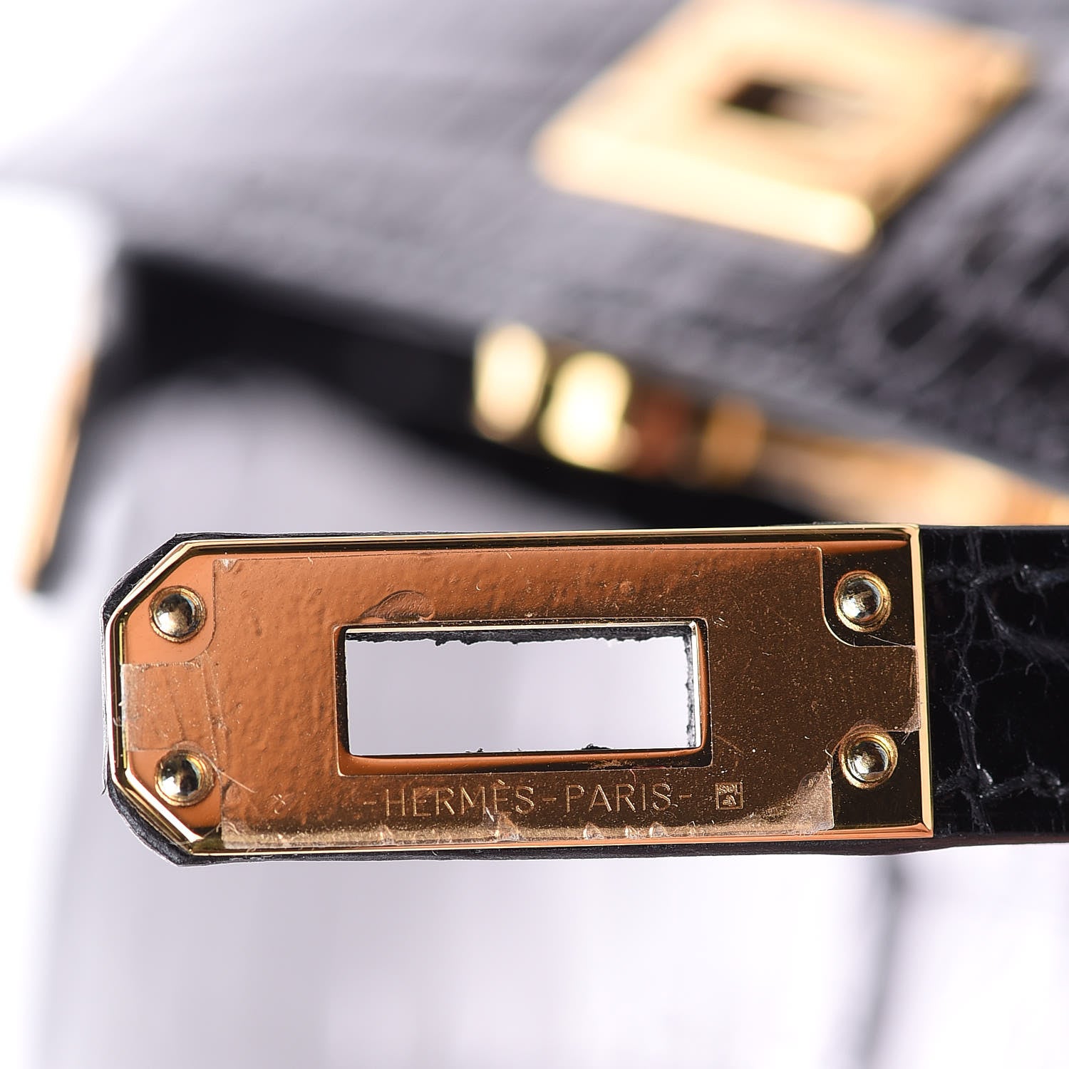 Hermes Shiny Alligator Mini Kelly Sellier 20 Black 24 of 37