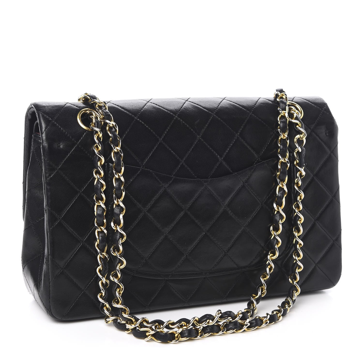 Chanel Lambskin Quilted Medium Double Flap Black 3 of 13