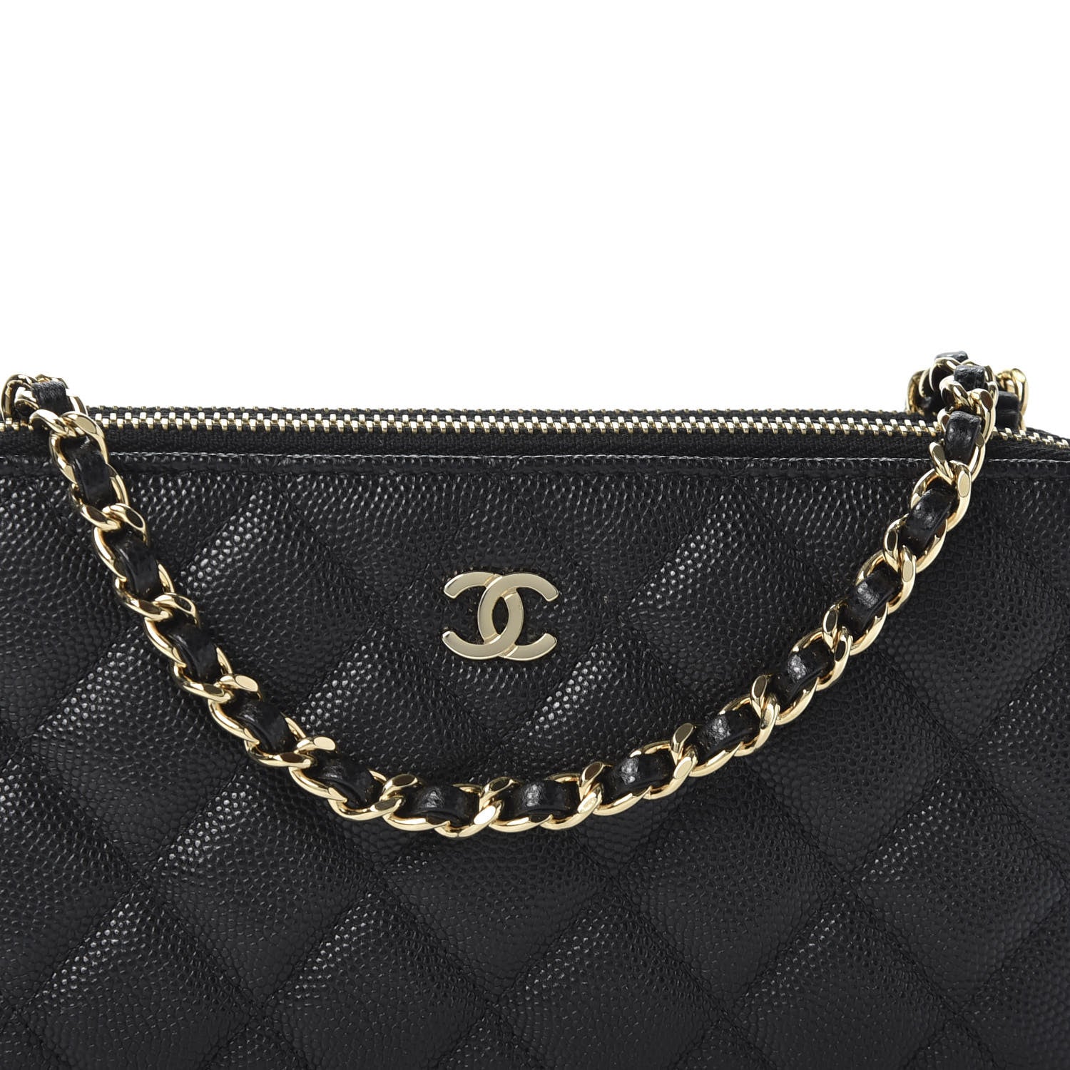 Chanel Caviar Quilted Small Clutch With Chain Black 10 of 11