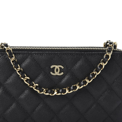 Chanel Caviar Quilted Small Clutch With Chain Black 10 of 11