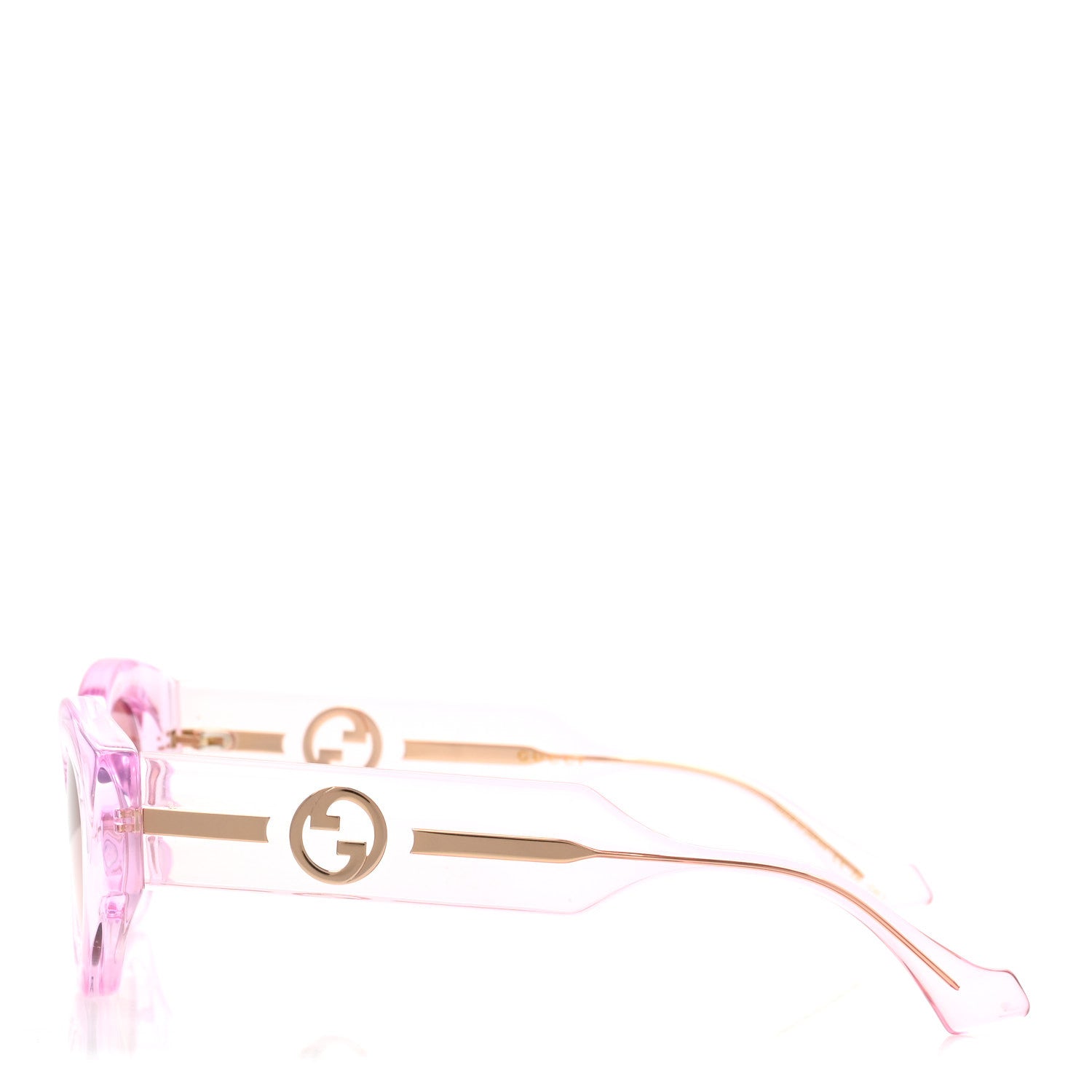 Gucci Acetate Injection Oval Sunglasses GG1553S Pink 3 of 7